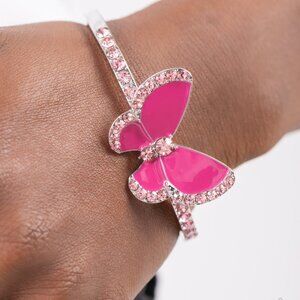 Butterfly Bracelet - Particularly Painted - Pink